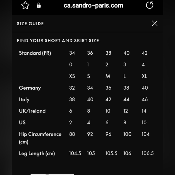 Sandro Paris Cotton Blend Skirt with Ruffled Pockets, VGUC, Size 1/ US size 4 - Picture 9 of 9